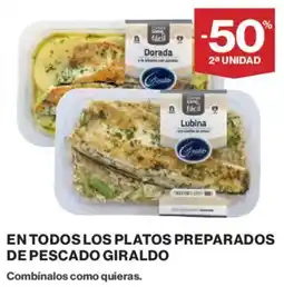 Hipercor Giraldo en todos los platos preparados de pescado oferta