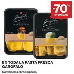 Hipercor Garofalo en toda la pasta fresca oferta