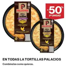 Hipercor Palacios en todas la tortillas oferta