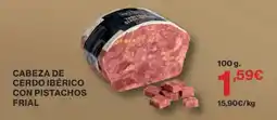 Hipercor Frial cabeza de cerdo ibérico con pistachos oferta