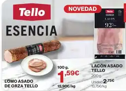 Hipercor Tello lomo asado de orza oferta