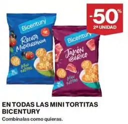 Hipercor Bicentury en todas las mini tortitas oferta