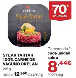 Hipercor OkeLan steak tartar oferta