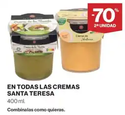 Hipercor Santa Teresa en todas las cremas oferta