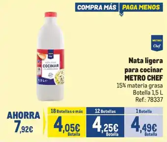 Metro Chef nata ligera para cocinar