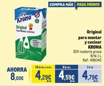 Krona original para montar y cocinar