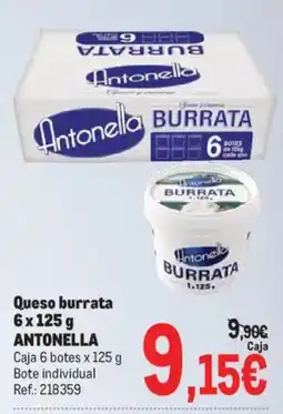 Makro Antonella queso burrata oferta