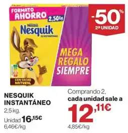 Hipercor Nesquik instantáneo oferta