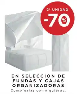Hipercor En selección de fundas y cajas organizadoras combinalas como quieras. oferta