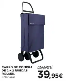 Hipercor Rolser carro de compra de 2 + 2 ruedas oferta