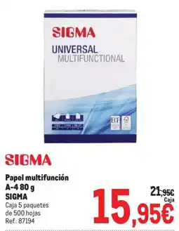 Makro Sigma papel multifunción oferta