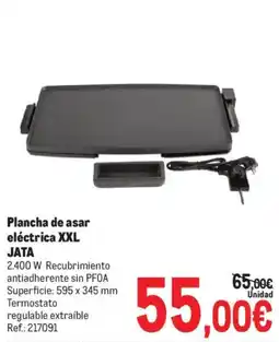 Makro Jata plancha de asar eléctrica XXL oferta