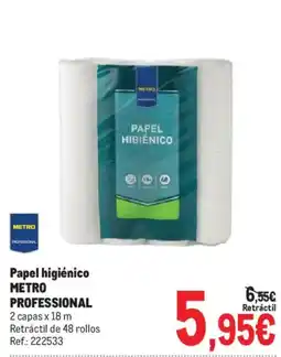 Makro Metro Professional papel higiénico oferta