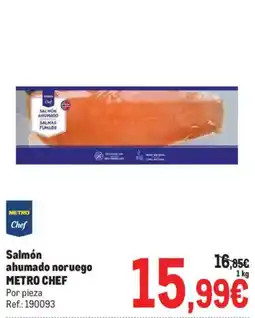 Makro Metro Chef salmón ahumado noruego oferta