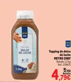 Makro Metro Chef topping de dulce de leche oferta