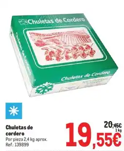 Makro Naturverde chuletas de cordero oferta