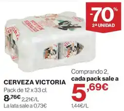 Hipercor Cerveza victoria oferta
