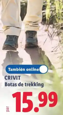 Lidl Crivit botas de trekking oferta