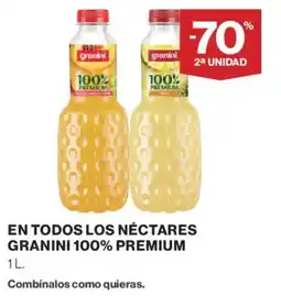 Hipercor Granini 100% premium nectares oferta