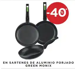 Hipercor Green Monix sartenes de aluminio forjado oferta