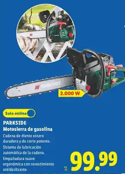 Lidl Parkside Motosierra de gasolina oferta