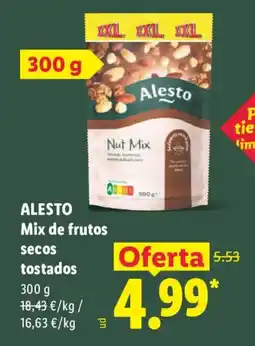 Lidl Alesto mix de frutos secos tostados oferta