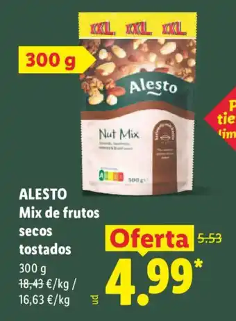 Alesto mix de frutos secos tostados