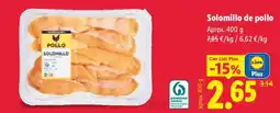 Lidl Lidl solomillo de pollo oferta