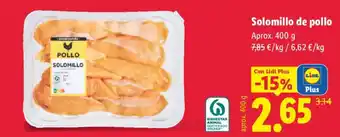 Lidl solomillo de pollo