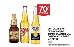 Hipercor Sol, Corona, Negra Modelo oferta