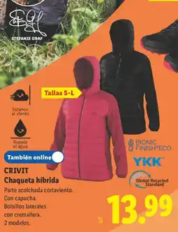 Lidl Crivit chaqueta híbrida oferta