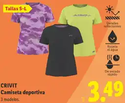 Lidl Crivit camiseta deportiva oferta