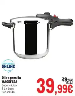 Makro Magefesa olla a presión super rápida oferta