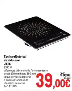 Makro Jata cocina eléctrica de inducción oferta