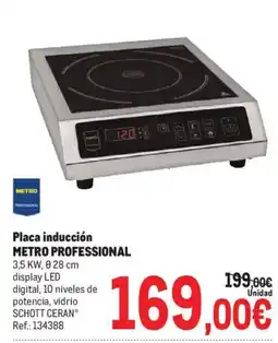 Makro Metro Professional placa inducción oferta