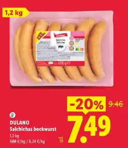 Lidl Dulano salchichas bockwurst oferta