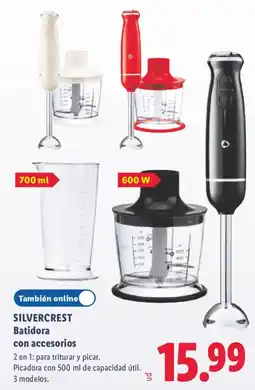 Lidl Silvercrest batidora con accesorios oferta