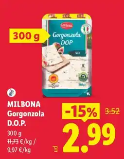 Lidl Milbona gorgonzola dop oferta