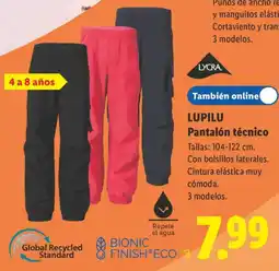 Lidl Lycra lupilu pantalón técnico oferta