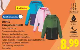 Lidl Lupilu chaqueta softshell oferta