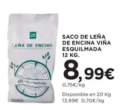 Hipercor Leña de encina viña esquilmada oferta
