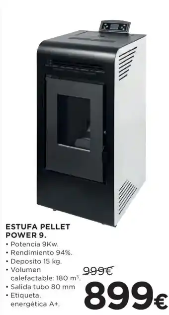 Estufa pellet power 9.