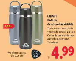 Lidl Crivit botella de acero inoxidable oferta