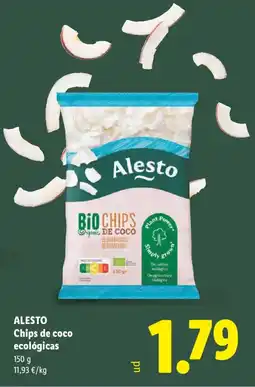 Lidl Alestó chips de coco ecológicas oferta