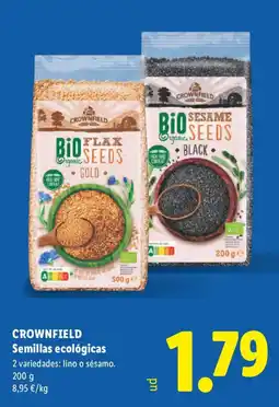 Lidl Crownfield semillas ecológicas oferta