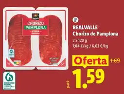 Lidl Realvalle chorizo de pamplona oferta