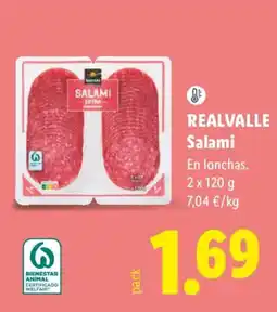 Lidl Realvalle salami oferta