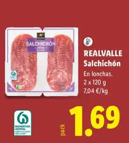 Lidl Realvalle salchichón oferta