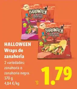 Lidl Halloween Wraps de zanahoria oferta