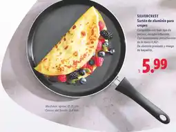 Lidl Silvercrest sartén de aluminio para crepes oferta
